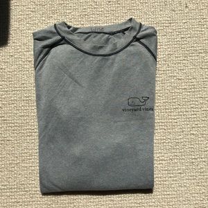 Boys vineyard vines grey performance long sleeve